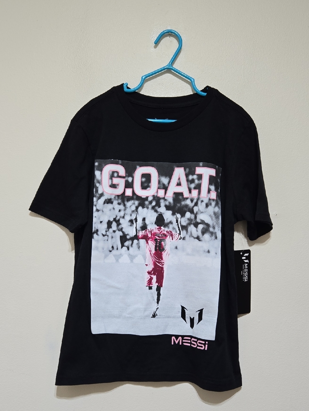 MESSI G.O.A.T. Graphic Kid's Short Sleeve   Tee